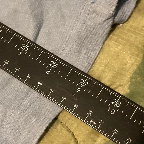 Guess jeans y2k style v-neck tee powder blue cotton grunge size XXL/22.5 - Picture 8 of 8